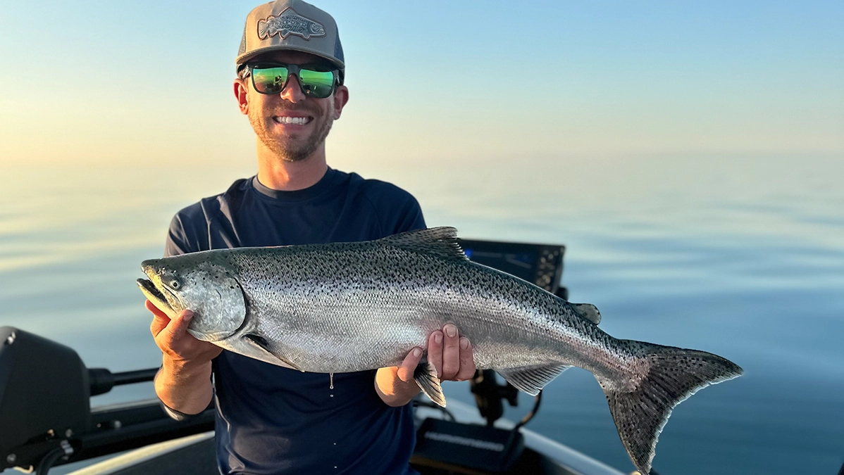 king salmon caught near river mouth