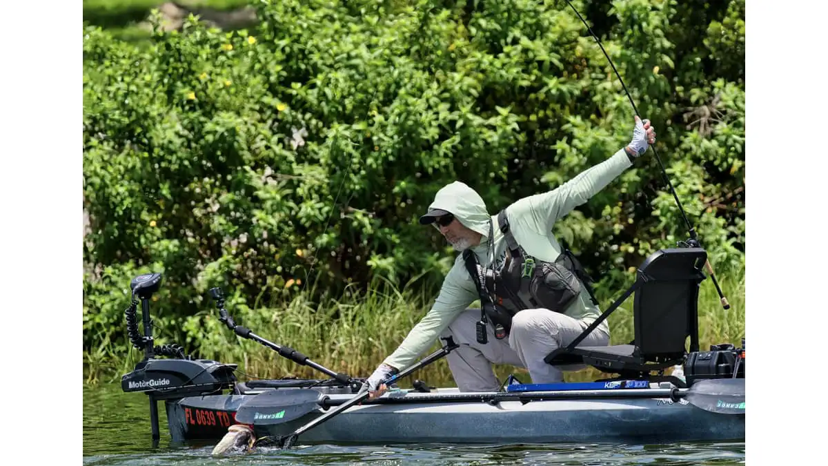 Buz Bireline with his Promar Premier Angler Series Landing Net 