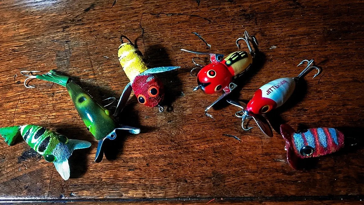 old lures and flies that emulate them