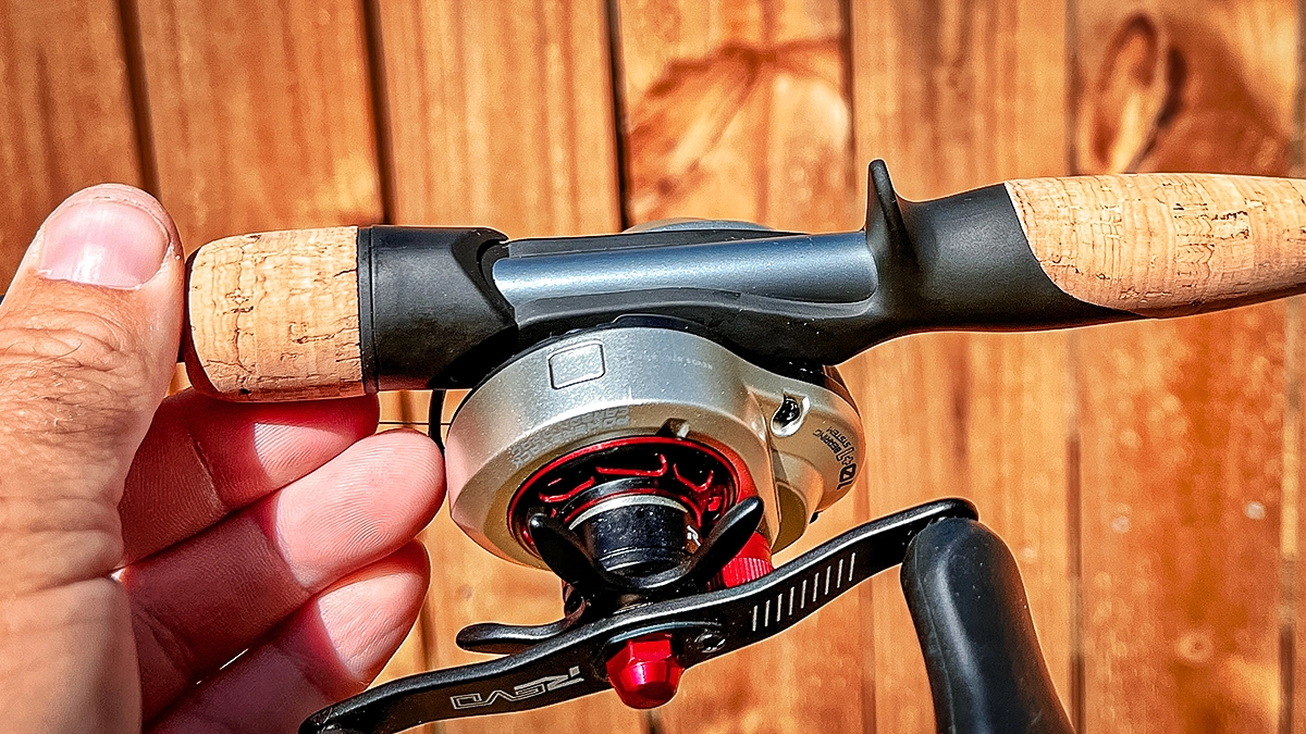 8.1:1 Abu Garcia Revo STX LP.