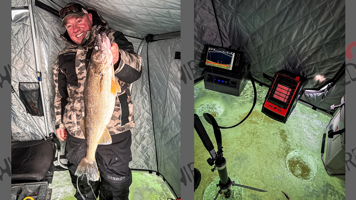 walleye ice fishing brad hawthorne