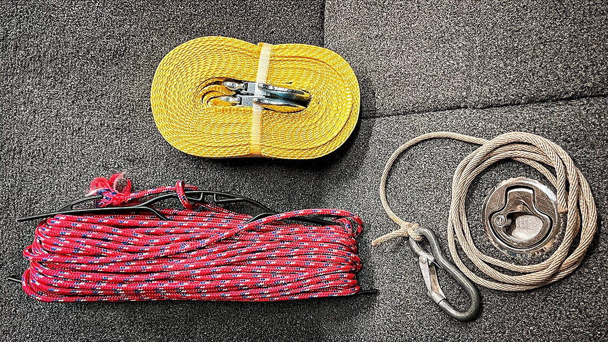 essential boat items rope