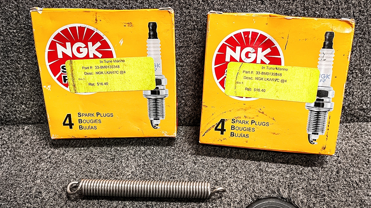 essential boat items spark plugs