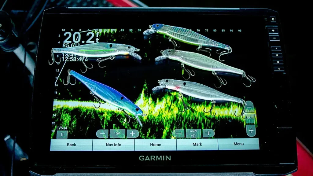 BOOYAH Flash Point Jerkbaits and fishfinder