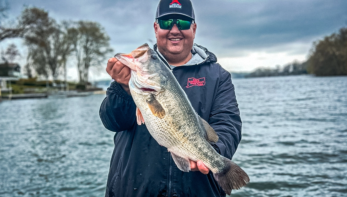 mike Iovino with a bass