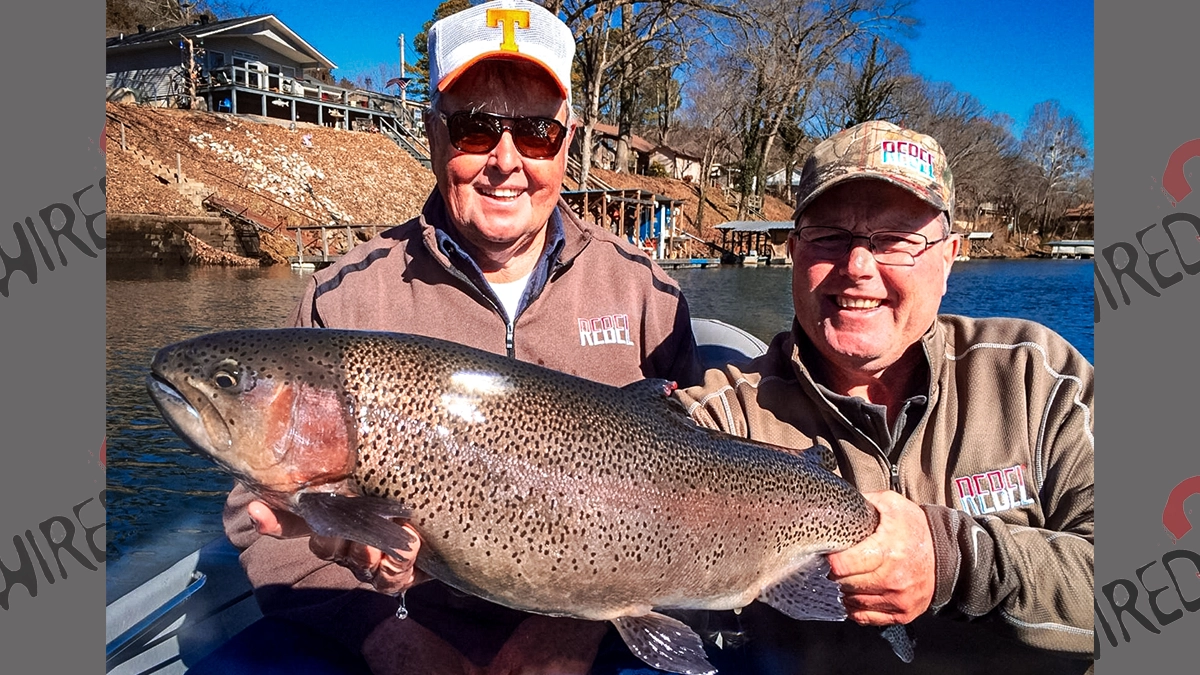 Bill Dance with Trout on White River in Arkansas