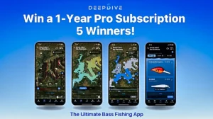 Deep Dive Pro fishing app screens