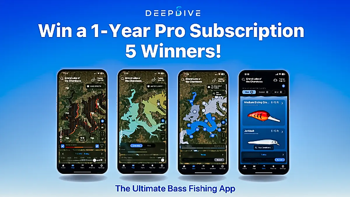 Deep Dive Pro fishing app screens