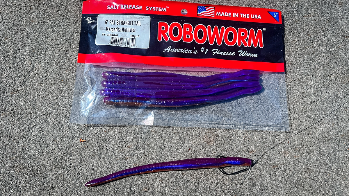 thumbnail image 2 of Roboworm Straight Tail Fishing Worms - Soft Plastic Baits With Salt Release System 2 of 9
