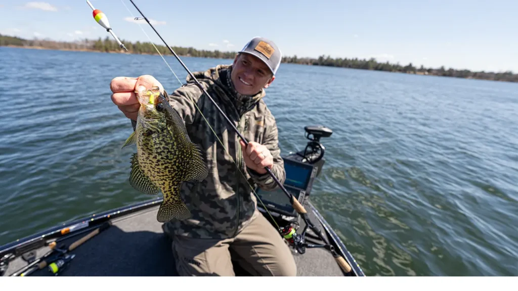 Pre spawn crappie caught on slip float rig