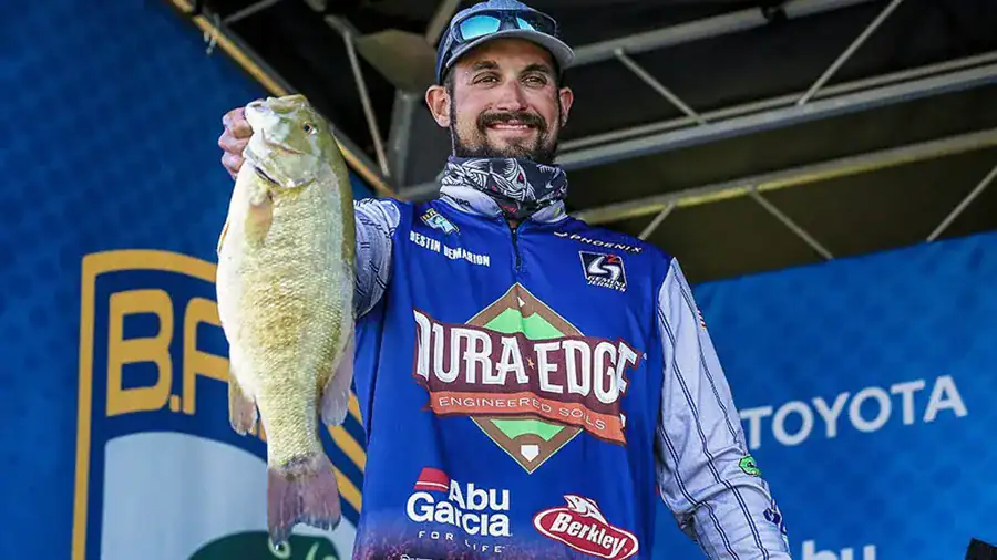 Smallmouth bass caught during Bassmasters tournament