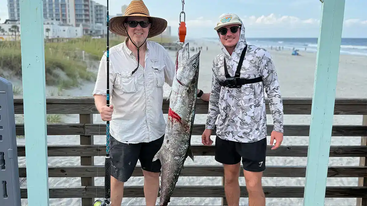 Kingfish caught on pier