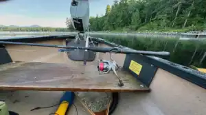 TRIKA 6X in a canoe