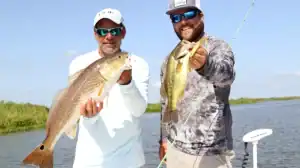 Redfish and bass catches in Louisiana