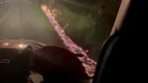 River of Fire Interrupts Angling in Western New York