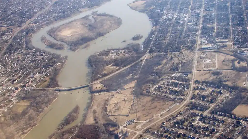 Maumee River at Perrysburg Ohio