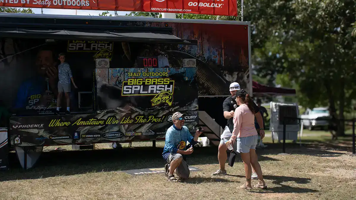 proposal at bass tournament