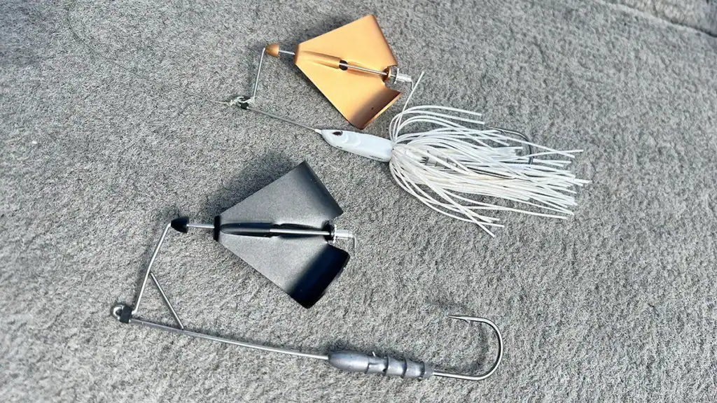 skirted and skirtless Berkley Riveter Buzzbait