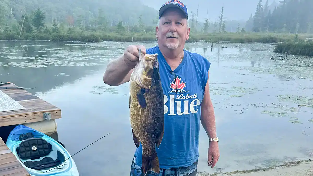 would-be Vermont record smallmouth bass